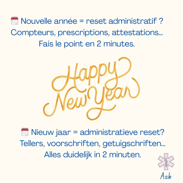 Nouvelle ann&eacute;e : ce qui change pour les compteurs, prescriptions et Peppol en kin&eacute;sith&eacute;rapie