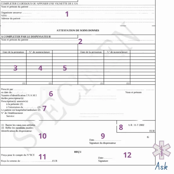 Comment bien remplir une Attestation de Soins Donn&eacute;s (ASD) ?