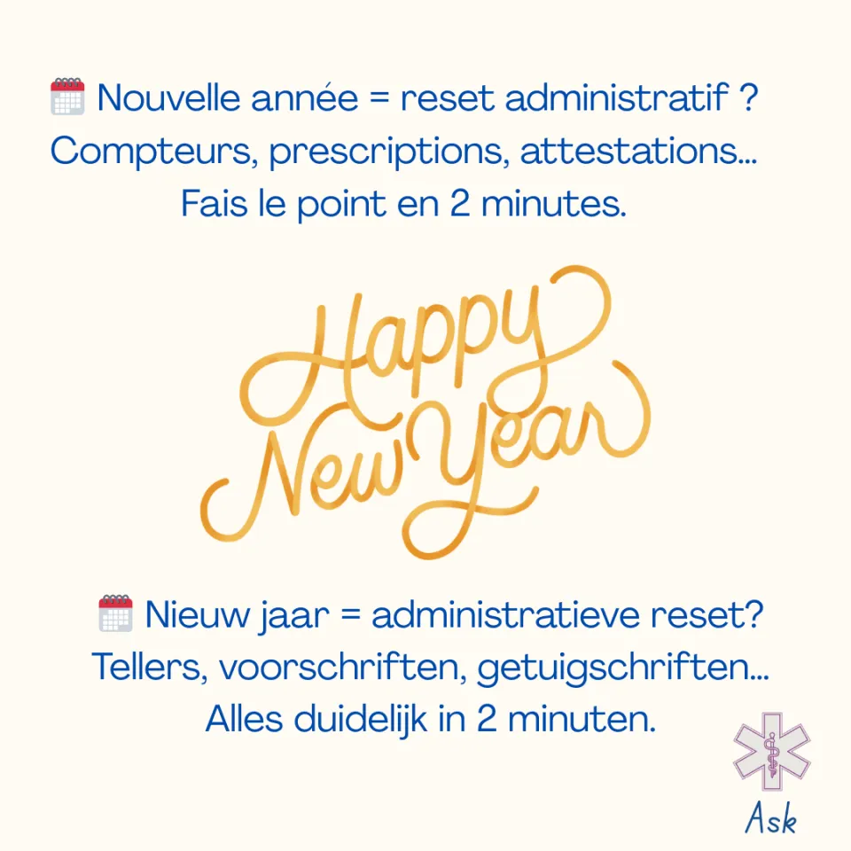 Nouvelle ann&eacute;e : ce qui change pour les compteurs, prescriptions et Peppol en kin&eacute;sith&eacute;rapie