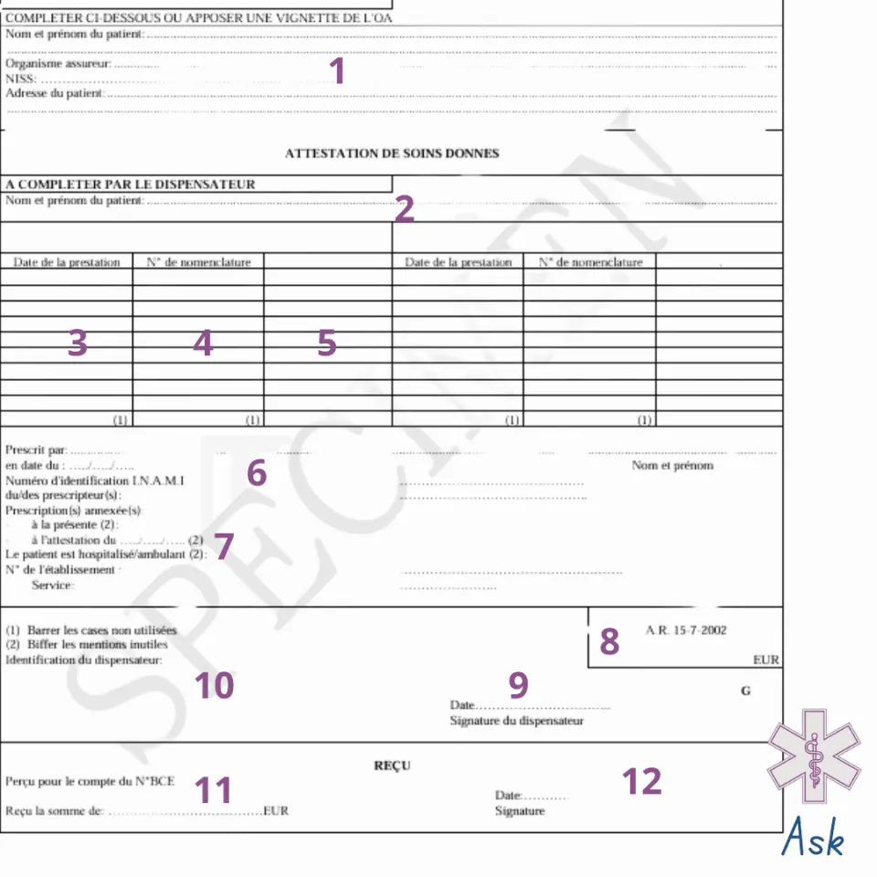 Comment bien remplir une Attestation de Soins Donn&eacute;s (ASD) ?